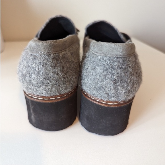 L'intervalle Grey Wool Platform Loafers size 8 / 39 - Picture 3 of 7